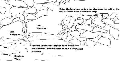Fig. 2: Waianapanapa Cave rear (section)