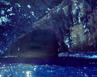 Entering the cave
